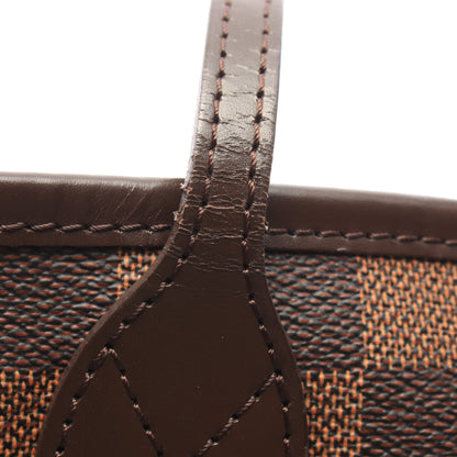 ネヴァーフルMM ダミエエベヌ ショルダーバッグ トートバッグ PVC レザー ブラウン ルイヴィトン バッグ LOUIS VUITTON