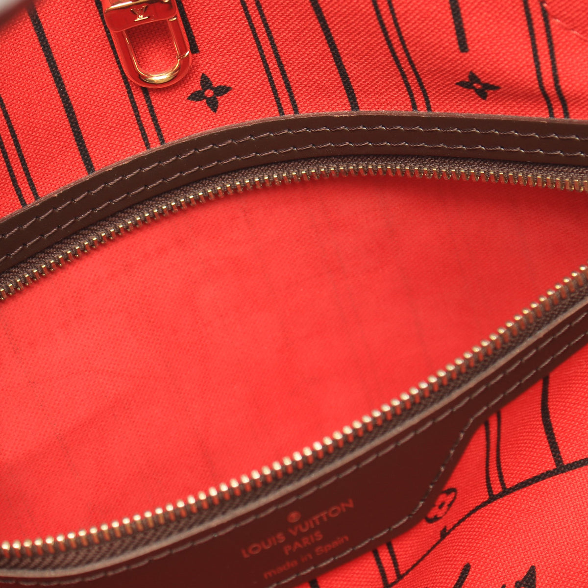 ネヴァーフルMM ダミエエベヌ ショルダーバッグ トートバッグ PVC レザー ブラウン ルイヴィトン バッグ LOUIS VUITTON