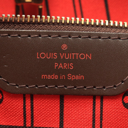 ネヴァーフルMM ダミエエベヌ ショルダーバッグ トートバッグ PVC レザー ブラウン ルイヴィトン バッグ LOUIS VUITTON