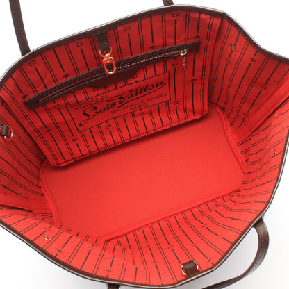 ネヴァーフルMM ダミエエベヌ ショルダーバッグ トートバッグ PVC レザー ブラウン ルイヴィトン バッグ LOUIS VUITTON