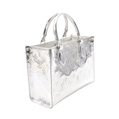 オンザゴーPM モノグラムミロワール アルジャン 2WAY ハンドバッグ PVC シルバー ルイヴィトン バッグ LOUIS VUITTON