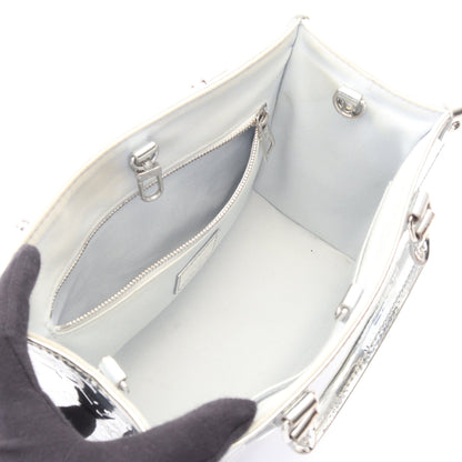 オンザゴーPM モノグラムミロワール アルジャン 2WAY ハンドバッグ PVC シルバー ルイヴィトン バッグ LOUIS VUITTON