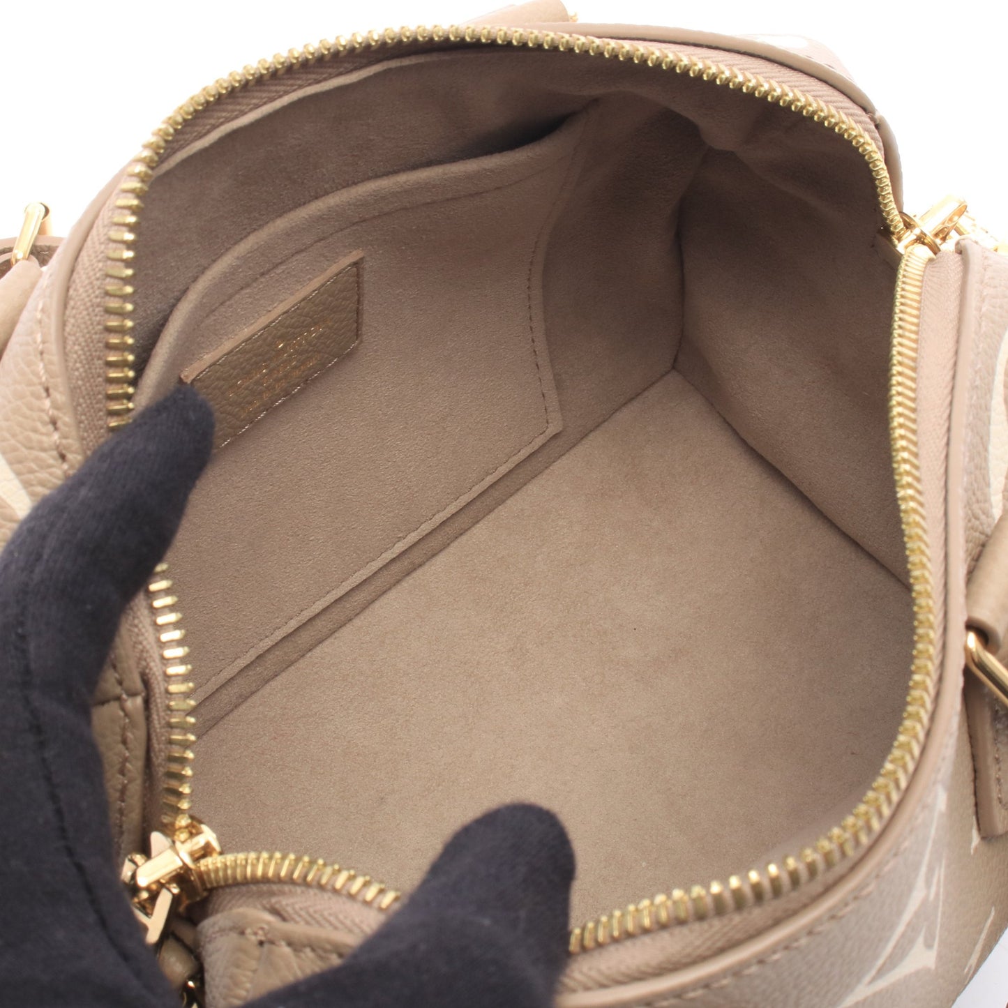 スピーディバンドリエール20 モノグラムアンプラント 2WAY ハンドバッグ レザー グレーベージュ ベージュ ルイヴィトン バッグ LOUIS VUITTON