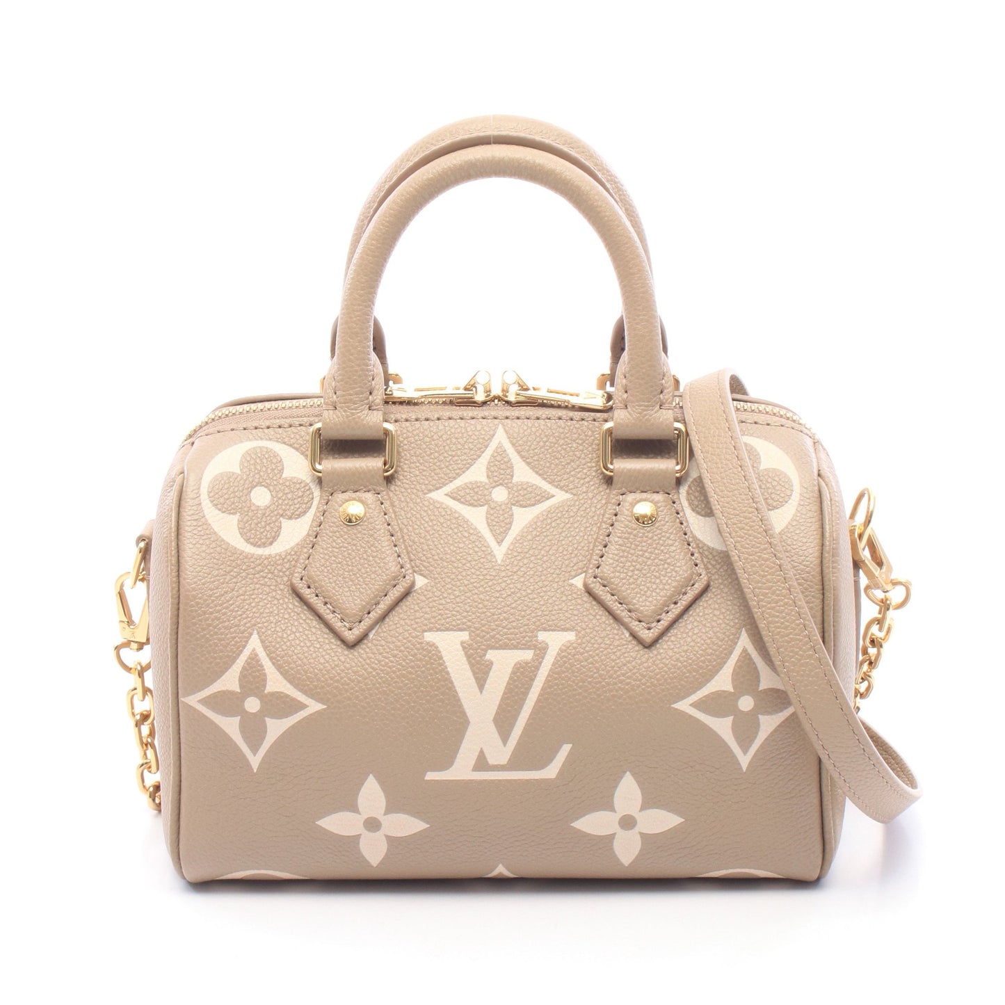 スピーディバンドリエール20 モノグラムアンプラント 2WAY ハンドバッグ レザー グレーベージュ ベージュ ルイヴィトン バッグ LOUIS VUITTON
