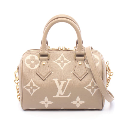 スピーディバンドリエール20 モノグラムアンプラント 2WAY ハンドバッグ レザー グレーベージュ ベージュ ルイヴィトン バッグ LOUIS VUITTON