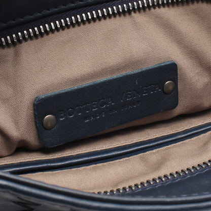 イントレチャート ショルダーバッグ レザー ネイビー ボッテガヴェネタ バッグ BOTTEGA VENETA