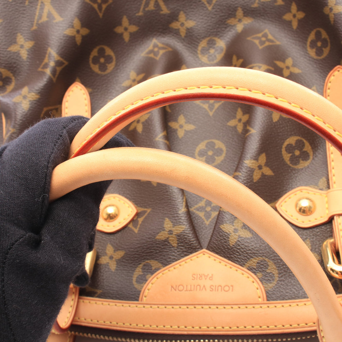 ティヴォリGM モノグラム ハンドバッグ PVC レザー ブラウン ルイヴィトン バッグ LOUIS VUITTON