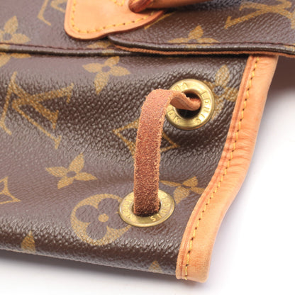 ミニモンスリ モノグラム バックパック リュックサック PVC レザー ブラウン ルイヴィトン バッグ LOUIS VUITTON