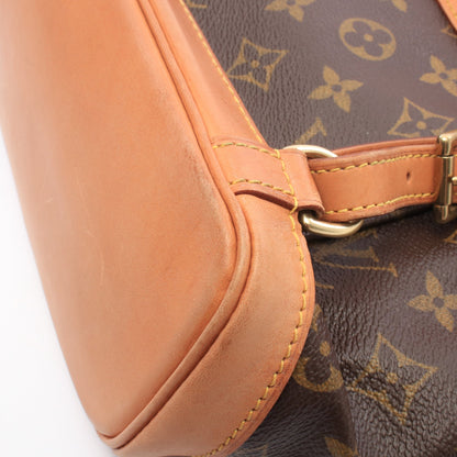 ミニモンスリ モノグラム バックパック リュックサック PVC レザー ブラウン ルイヴィトン バッグ LOUIS VUITTON