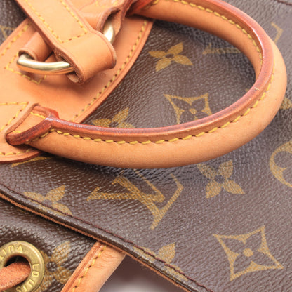 ミニモンスリ モノグラム バックパック リュックサック PVC レザー ブラウン ルイヴィトン バッグ LOUIS VUITTON