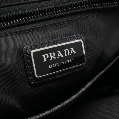 トライアングルロゴ ボディバッグ ナイロン グレーグリーン ブラック プラダ バッグ PRADA