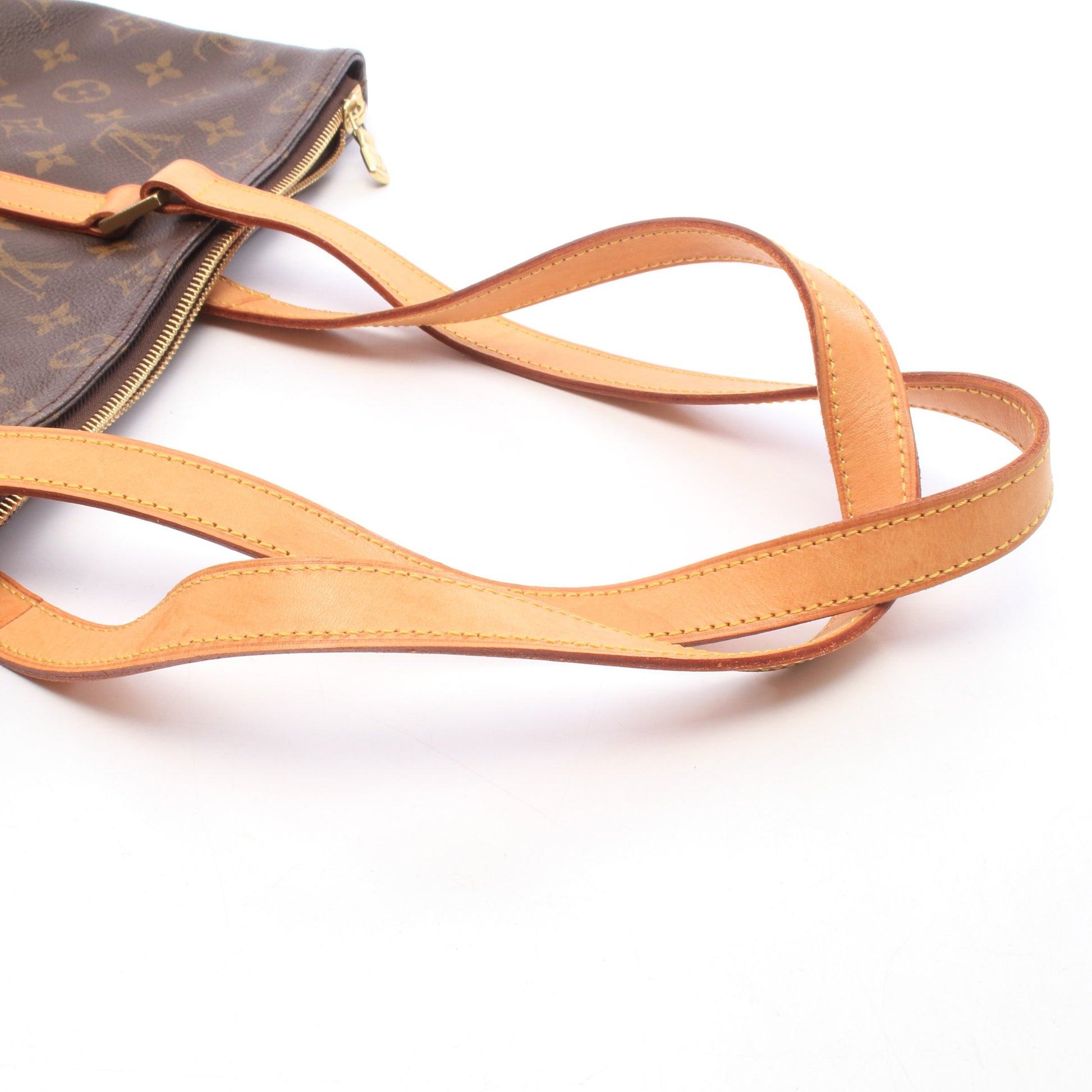 カバメゾ モノグラム ショルダーバッグ トートバッグ PVC レザー ブラウン ルイヴィトン バッグ LOUIS VUITTON