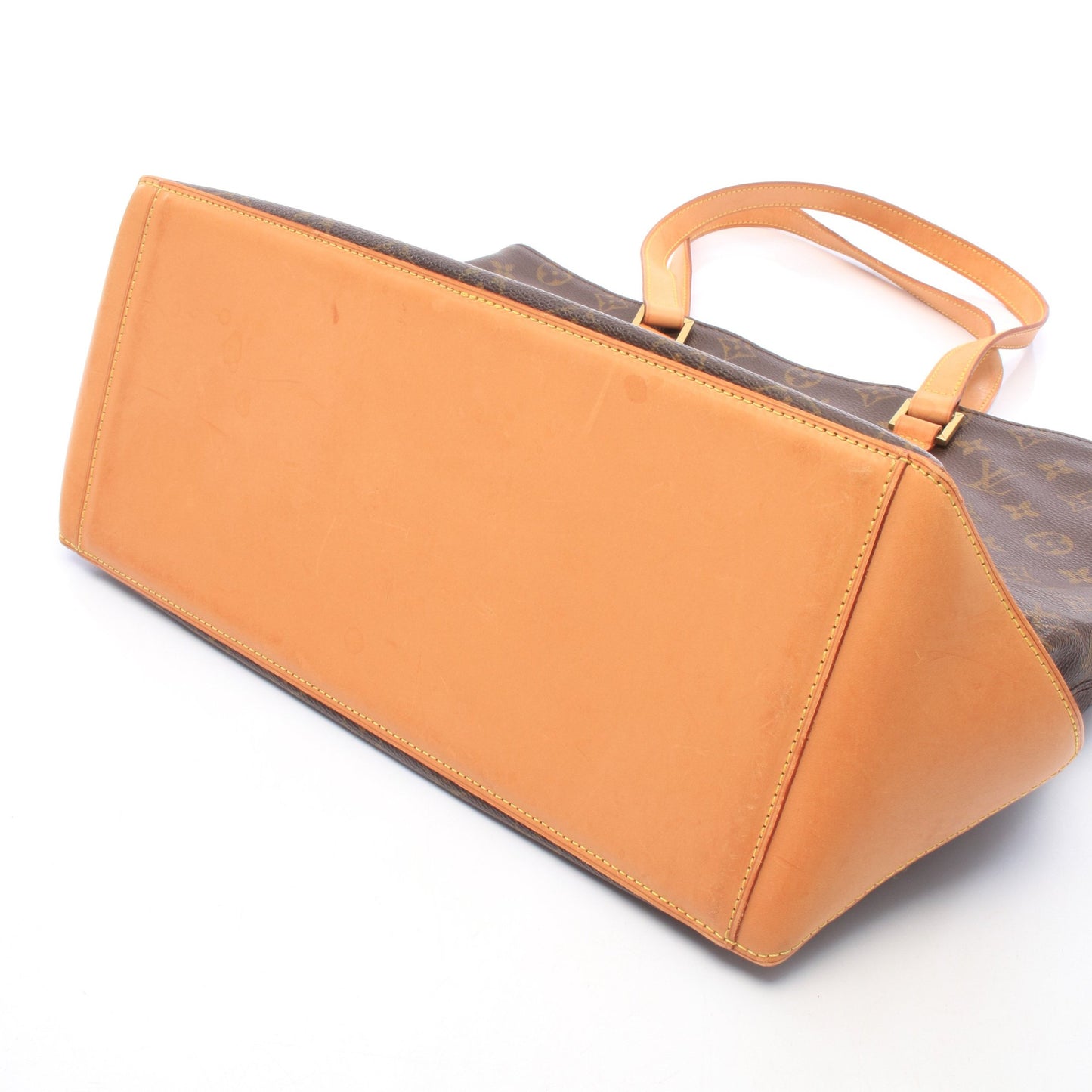 カバメゾ モノグラム ショルダーバッグ トートバッグ PVC レザー ブラウン ルイヴィトン バッグ LOUIS VUITTON