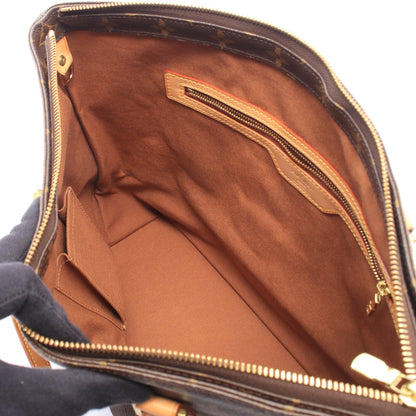 カバメゾ モノグラム ショルダーバッグ トートバッグ PVC レザー ブラウン ルイヴィトン バッグ LOUIS VUITTON