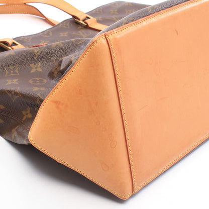 カバメゾ モノグラム ショルダーバッグ トートバッグ PVC レザー ブラウン ルイヴィトン バッグ LOUIS VUITTON