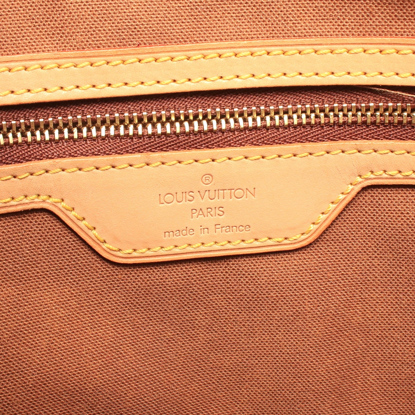 カバメゾ モノグラム ショルダーバッグ トートバッグ PVC レザー ブラウン ルイヴィトン バッグ LOUIS VUITTON