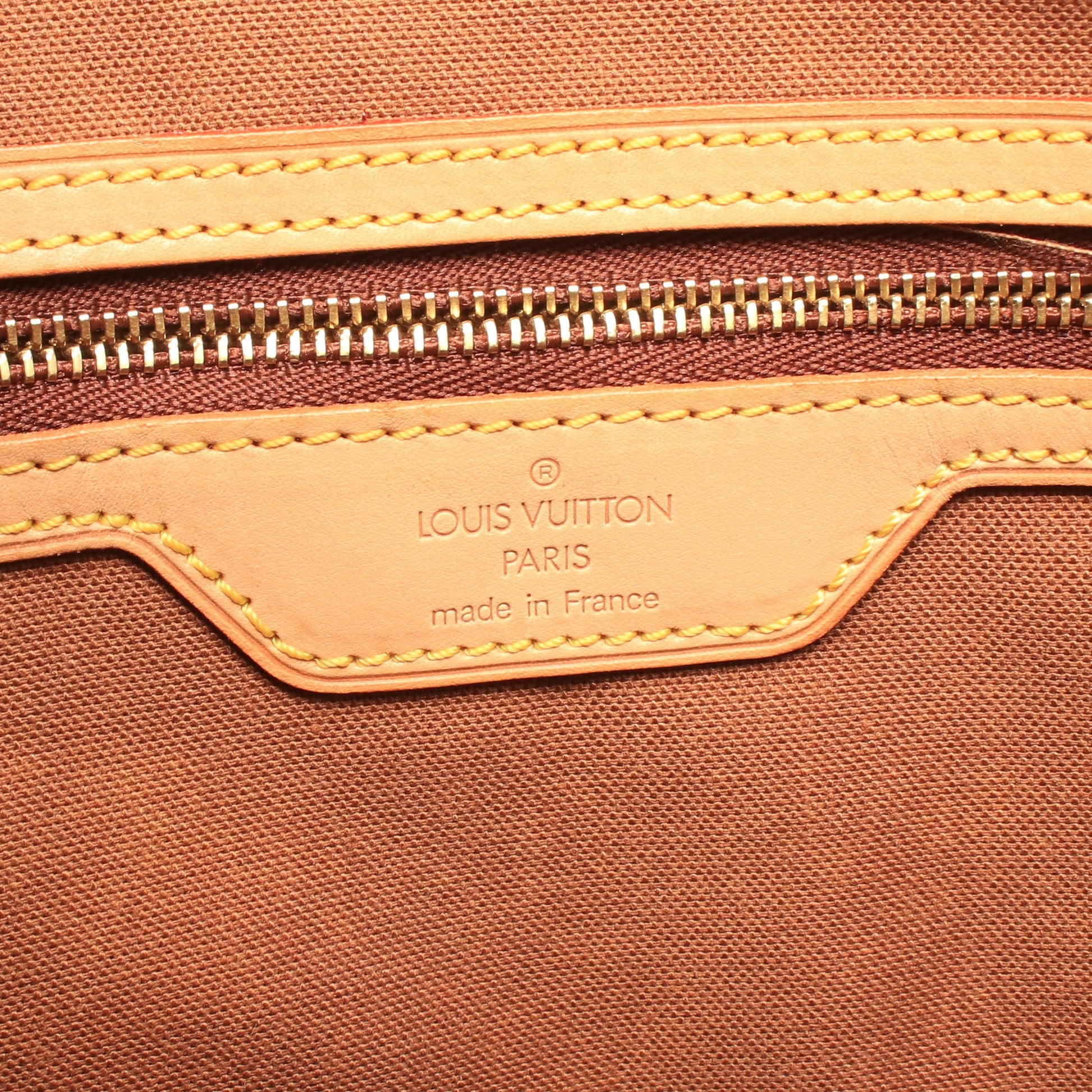 カバメゾ モノグラム ショルダーバッグ トートバッグ PVC レザー ブラウン ルイヴィトン バッグ LOUIS VUITTON