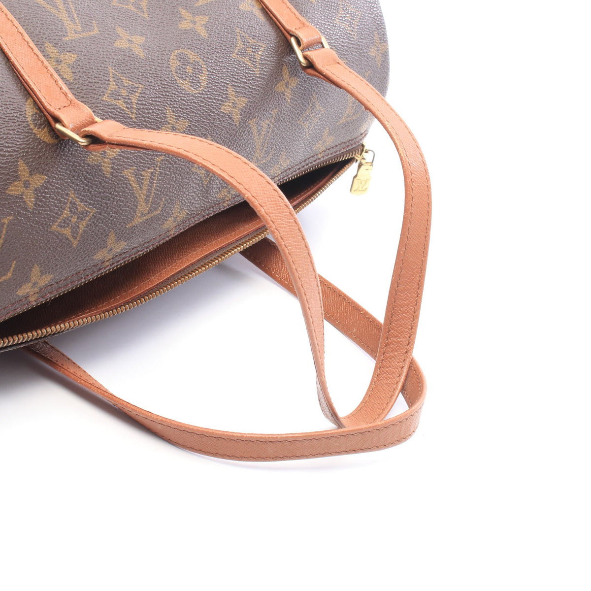 パピヨン30 モノグラム 旧型 ハンドバッグ PVC レザー ブラウン ルイヴィトン バッグ LOUIS VUITTON