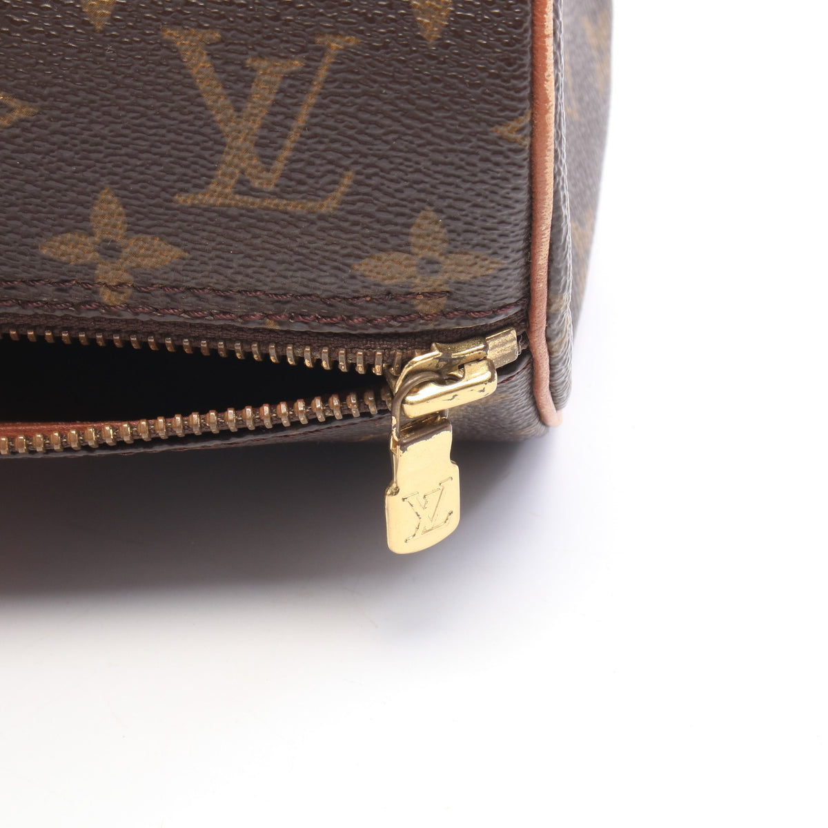 パピヨン30 モノグラム 旧型 ハンドバッグ PVC レザー ブラウン ルイヴィトン バッグ LOUIS VUITTON