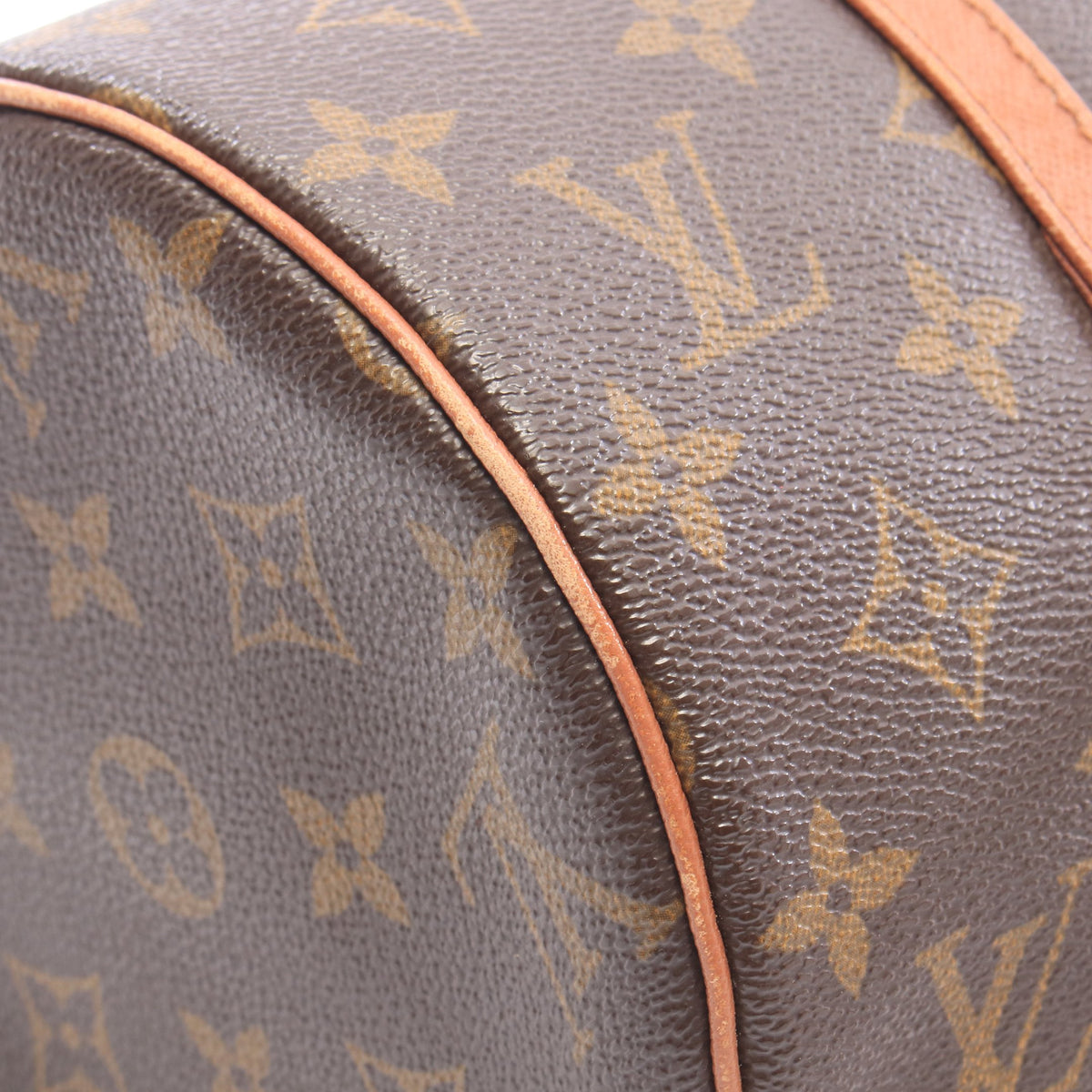 パピヨン30 モノグラム 旧型 ハンドバッグ PVC レザー ブラウン ルイヴィトン バッグ LOUIS VUITTON
