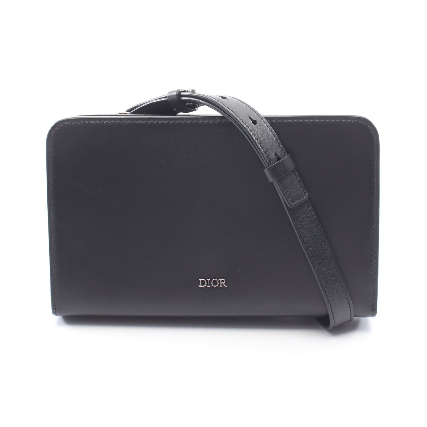 DIAL DIOR ULTRA スモール ショルダーバッグ レザー ブラック ディオール