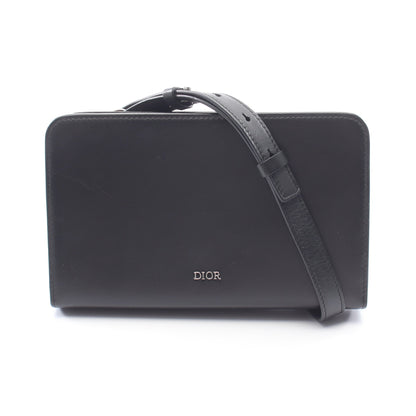 DIAL DIOR ULTRA スモール ショルダーバッグ レザー ブラック ディオール