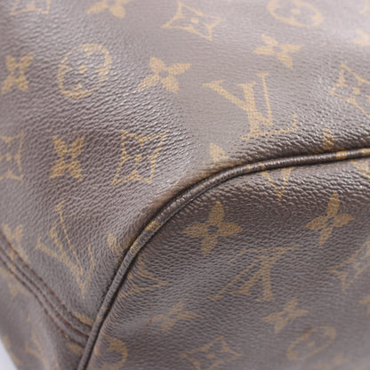 ネヴァーフルMM モノグラム ショルダーバッグ トートバッグ PVC レザー ブラウン ルイヴィトン バッグ LOUIS VUITTON