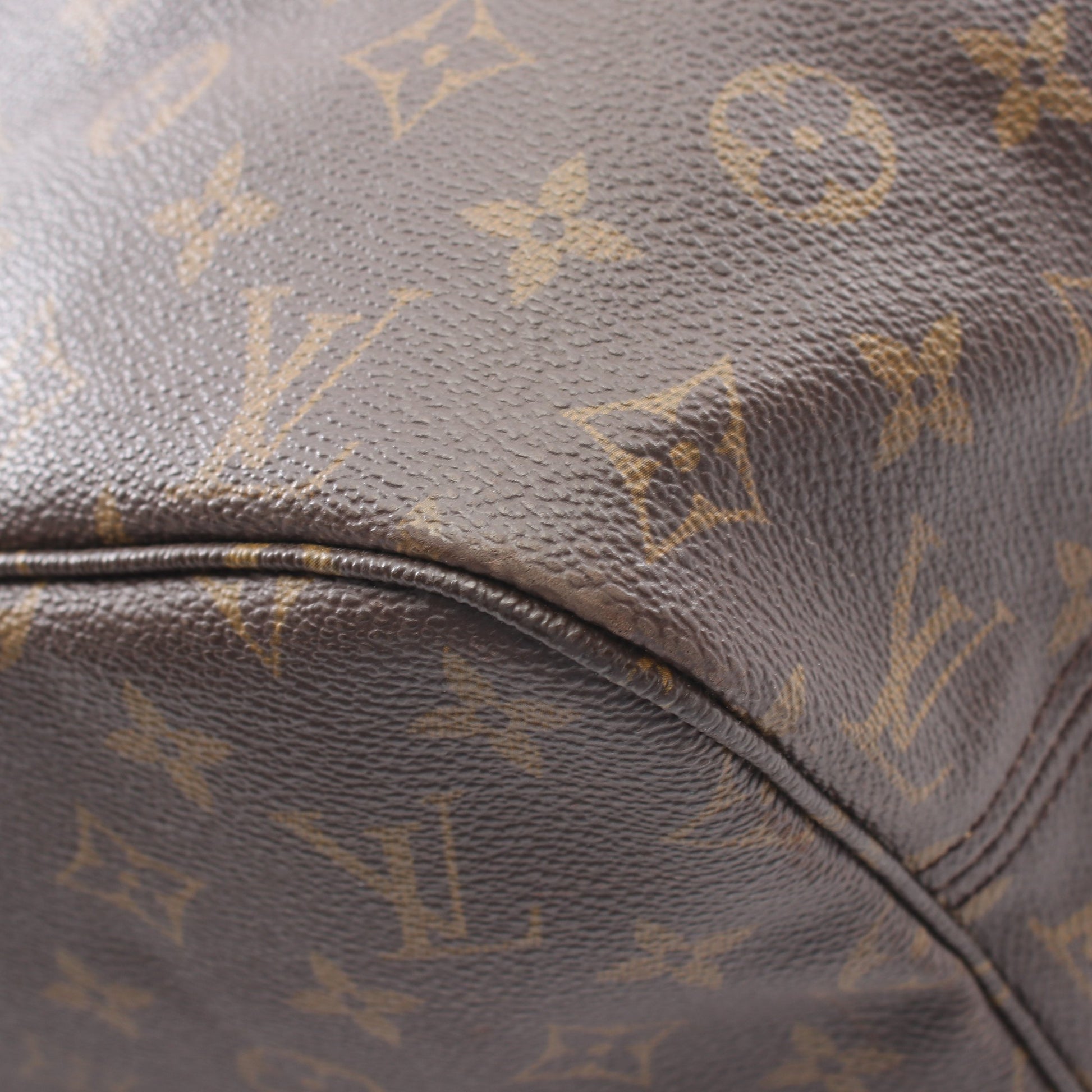 ネヴァーフルMM モノグラム ショルダーバッグ トートバッグ PVC レザー ブラウン ルイヴィトン バッグ LOUIS VUITTON