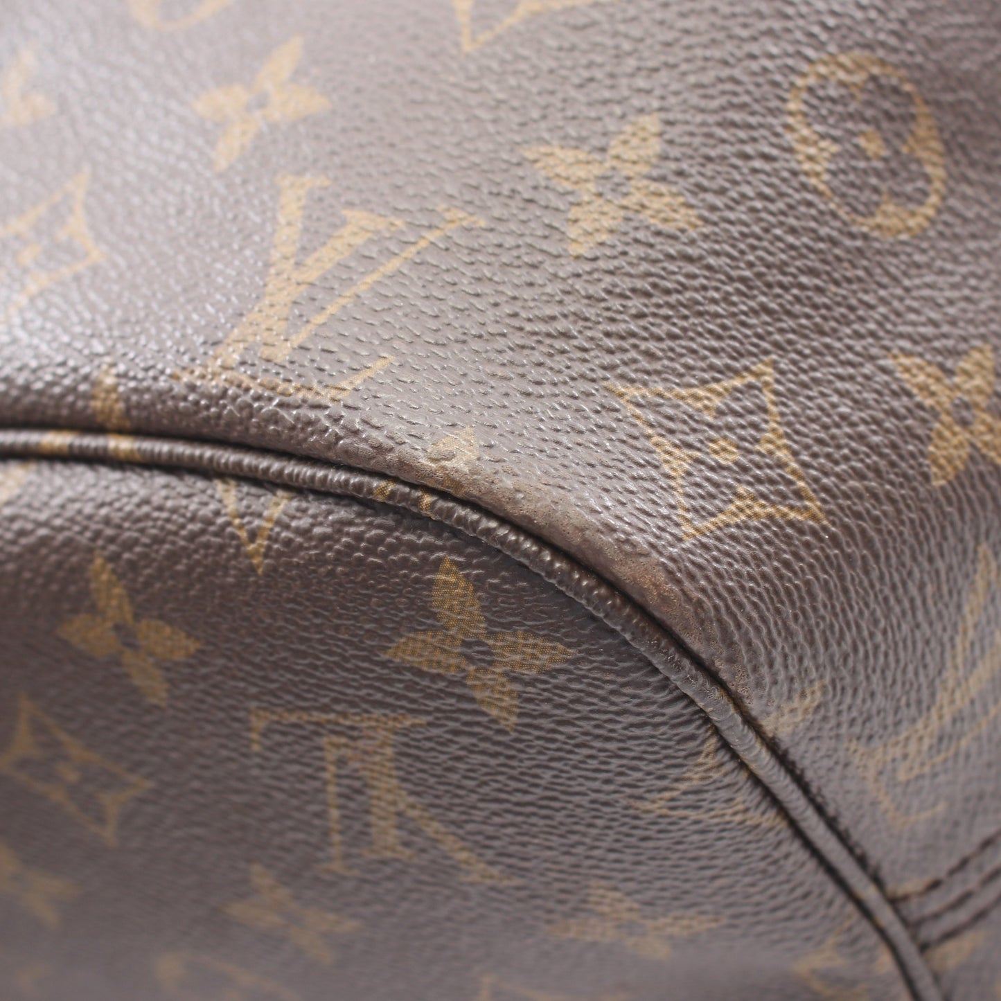 ネヴァーフルMM モノグラム ショルダーバッグ トートバッグ PVC レザー ブラウン ルイヴィトン バッグ LOUIS VUITTON