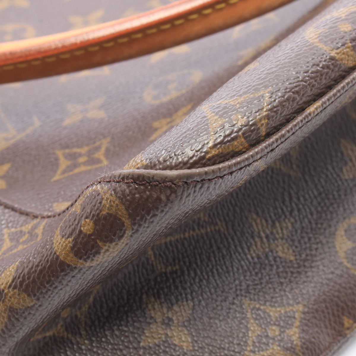 ルーピングGM モノグラム ショルダーバッグ PVC レザー ブラウン ルイヴィトン バッグ LOUIS VUITTON
