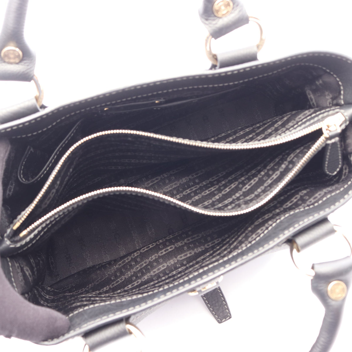 ブギーバッグ ハンドバッグ レザー ブラック セリーヌ バッグ CELINE