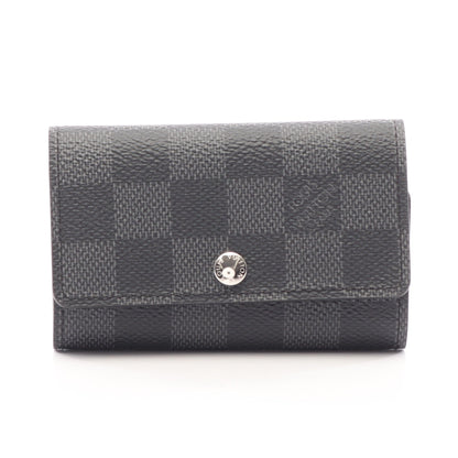 ミュルティクレ6 ダミエグラフィット 6連 キーケース PVC ブラック ルイヴィトン 財布・小物 LOUIS VUITTON