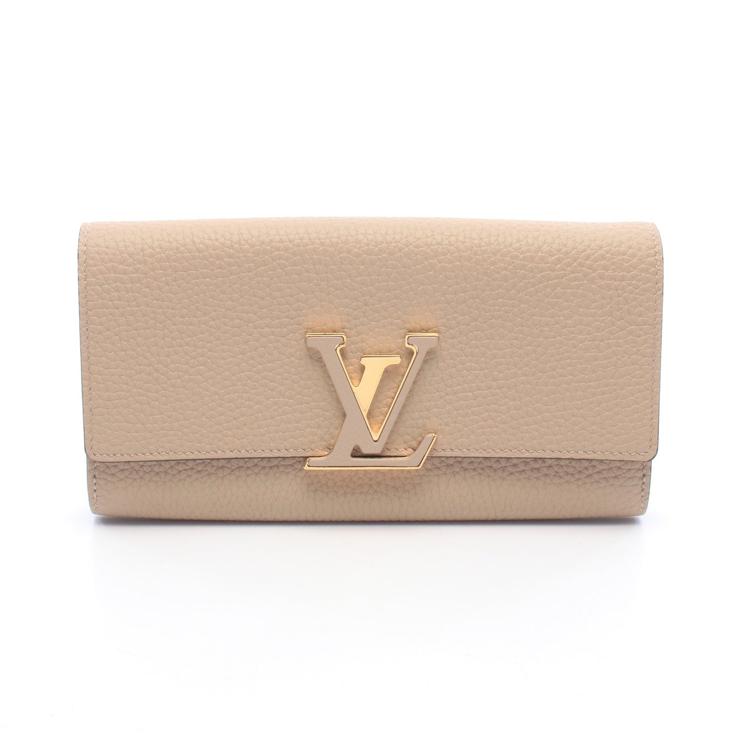 ポルトフォイユ カプシーヌ ガレ 二つ折り長財布 トリヨンレザー グレーベージュ ルイヴィトン 財布・小物 LOUIS VUITTON