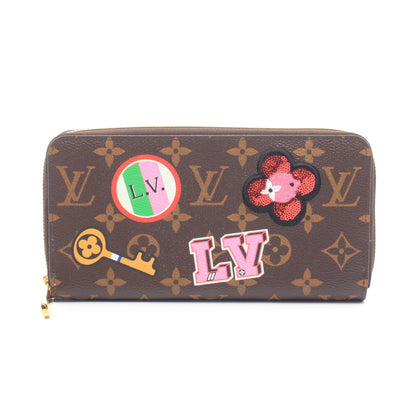 ジッピーウォレット モノグラムパッチーズ LVストリー フューシャ ラウンドファスナー長財布 PVC ブラウン マルチカラー ルイヴィトン