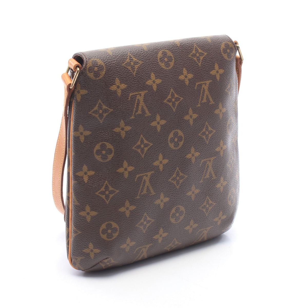ミュゼットサルサ ショートストラップ モノグラム ショルダーバッグ PVC レザー ブラウン ルイヴィトン バッグ LOUIS VUITTON