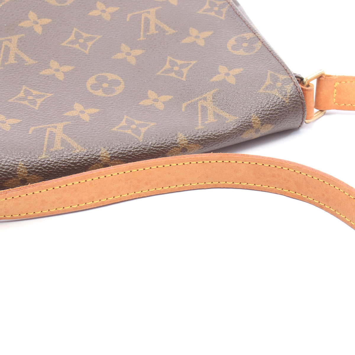 ミュゼットサルサ ショートストラップ モノグラム ショルダーバッグ PVC レザー ブラウン ルイヴィトン バッグ LOUIS VUITTON