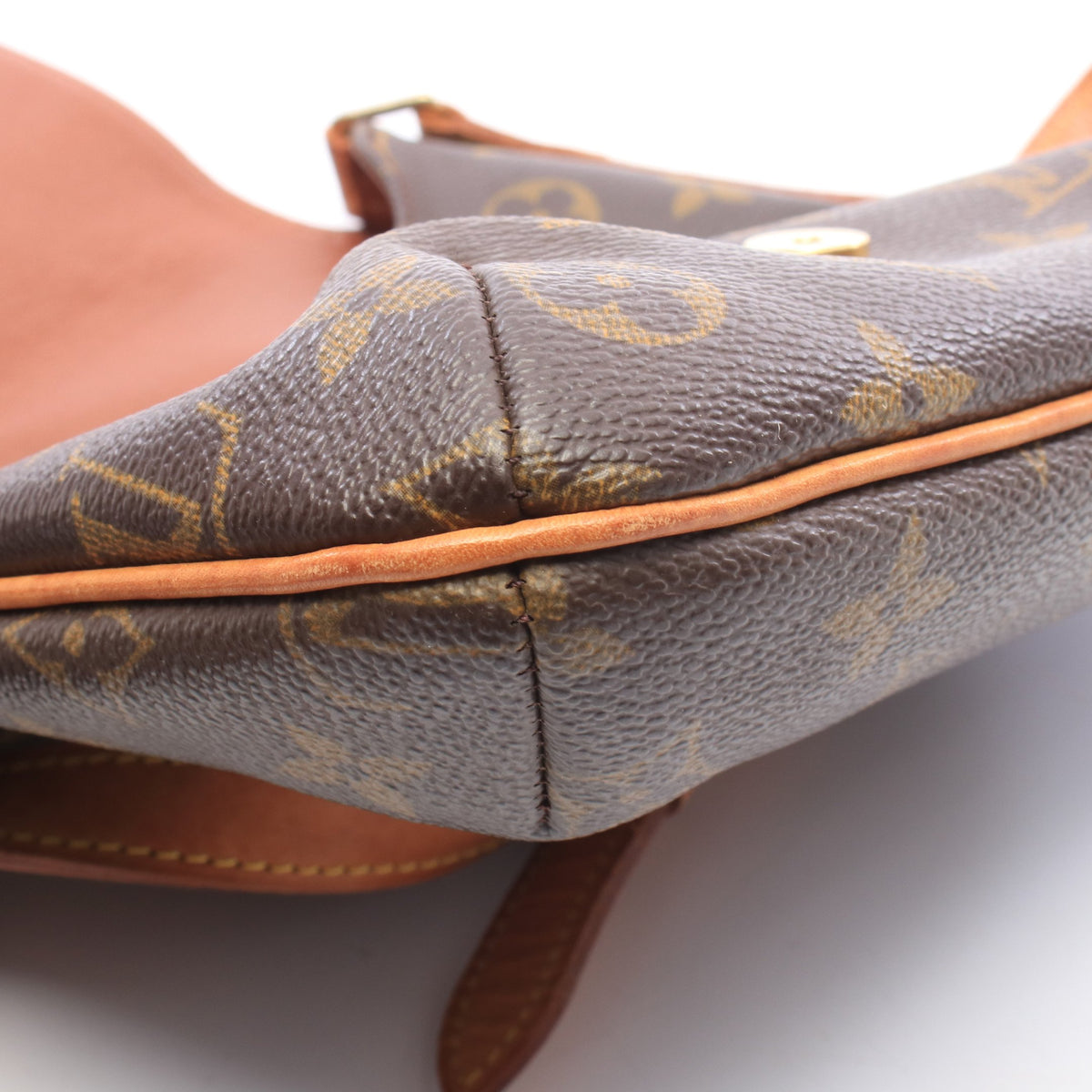 ミュゼットサルサ ショートストラップ モノグラム ショルダーバッグ PVC レザー ブラウン ルイヴィトン バッグ LOUIS VUITTON