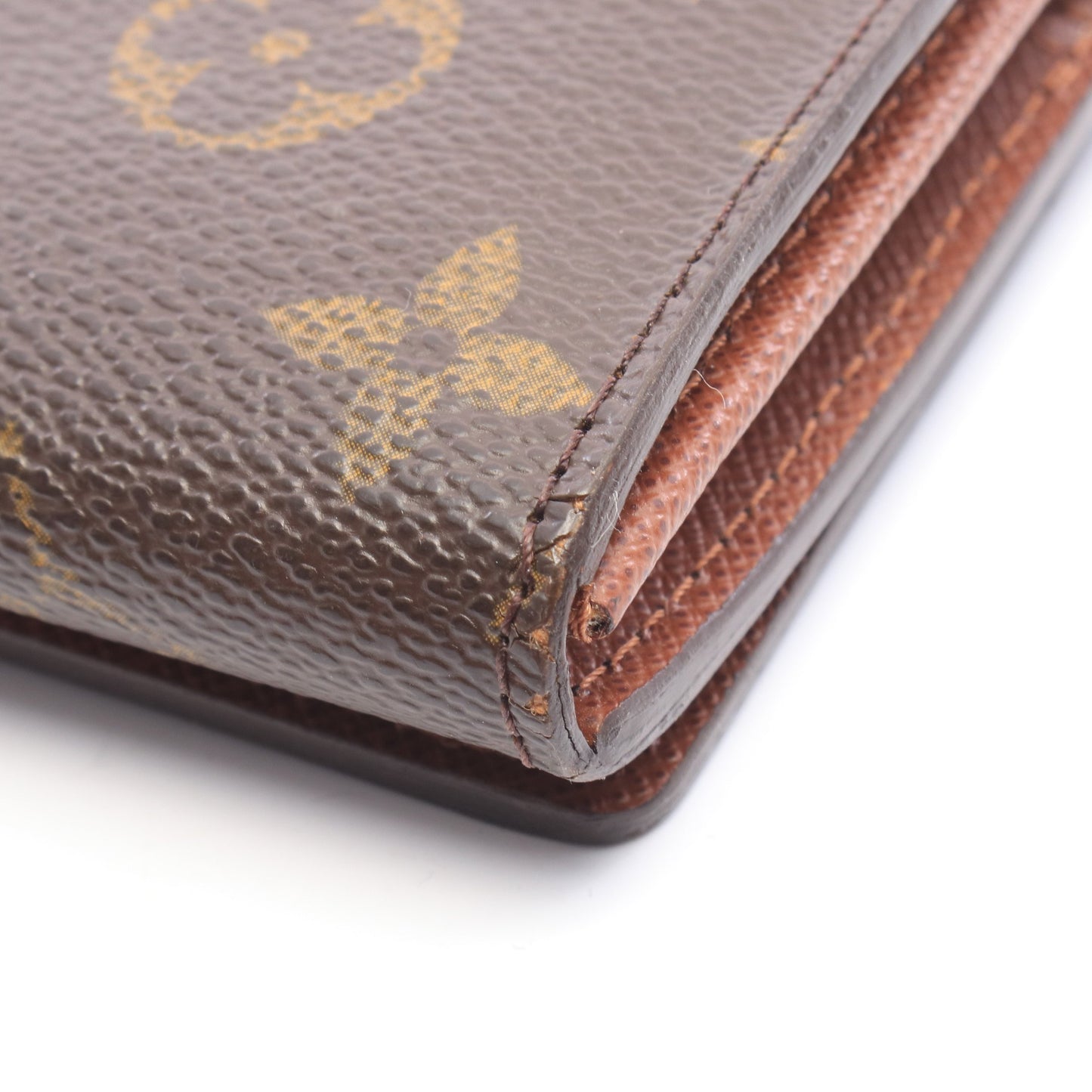 ポルトモネ ビエ トレゾール モノグラム 二つ折り財布 PVC レザー ブラウン ルイヴィトン 財布・小物 LOUIS VUITTON
