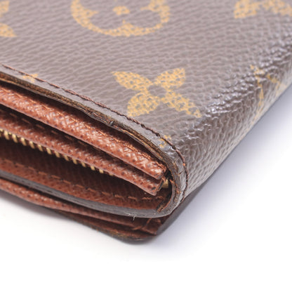 ポルトモネ ビエ トレゾール モノグラム 二つ折り財布 PVC レザー ブラウン ルイヴィトン 財布・小物 LOUIS VUITTON
