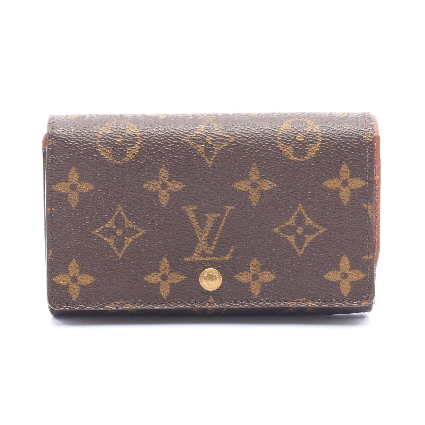 ポルトモネ ビエ トレゾール モノグラム 二つ折り財布 PVC レザー ブラウン ルイヴィトン 財布・小物 LOUIS VUITTON