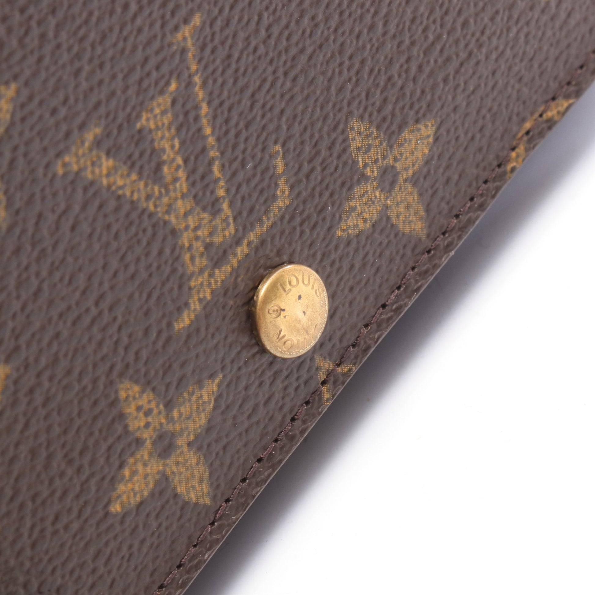 ポルトモネ ビエ トレゾール モノグラム 二つ折り財布 PVC レザー ブラウン ルイヴィトン 財布・小物 LOUIS VUITTON