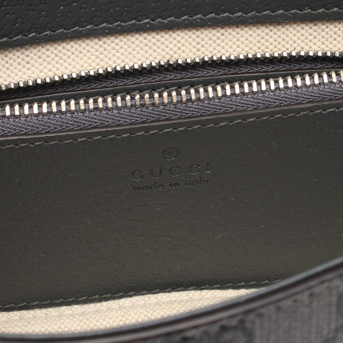 オフィディア スーパー ミニ GGスプリーム ショルダーバッグ PVC レザー グレー ブラック グッチ バッグ GUCCI