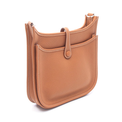 エヴリン23 ゴールド ショルダーバッグ トリヨンクレマンス ブラウン シルバー金具 G刻印 エルメス バッグ HERMES