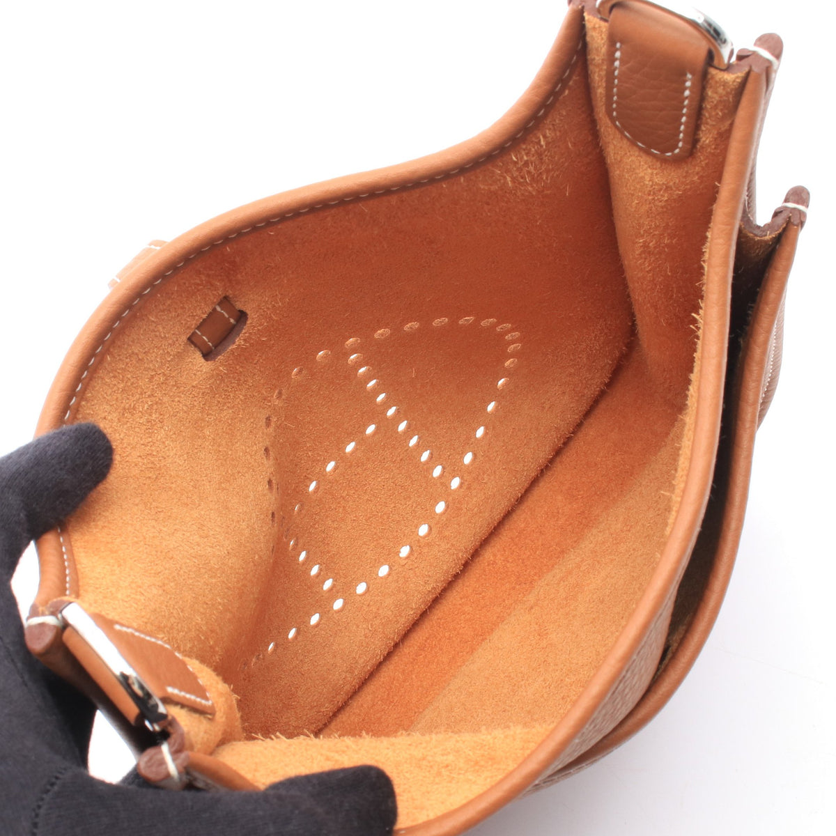 エヴリン23 ゴールド ショルダーバッグ トリヨンクレマンス ブラウン シルバー金具 G刻印 エルメス バッグ HERMES