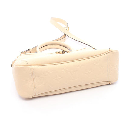 トリアノンPM モノグラムアンプラント クレーム 2WAY ハンドバッグ レザー ライトベージュ ルイヴィトン バッグ LOUIS VUITTON