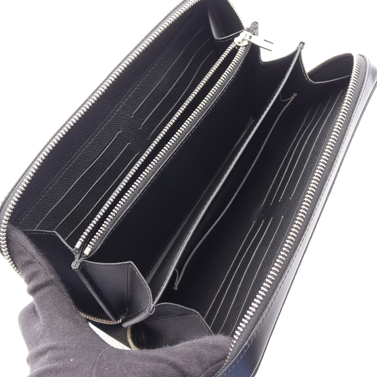 ジッピーXL ダミエグラフィット トラベルケース ラウンドファスナー長財布 PVC レザー ブラック ルイヴィトン 財布・小物 LOUIS VUITTON
