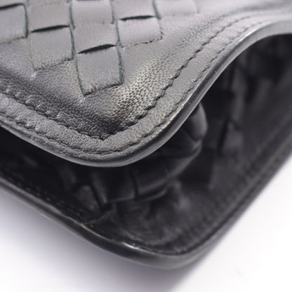 イントレチャート ワンショルダーバッグ レザー ブラック ボッテガヴェネタ バッグ BOTTEGA VENETA