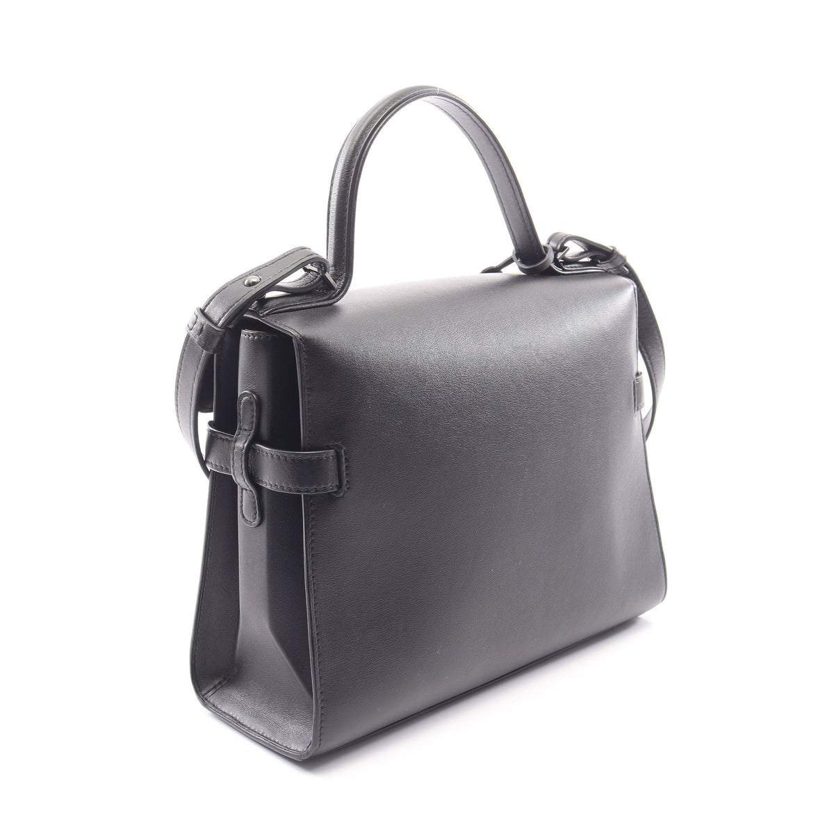 タンペートMM 2WAY ハンドバッグ レザー ブラック デルヴォー バッグ DELVAUX