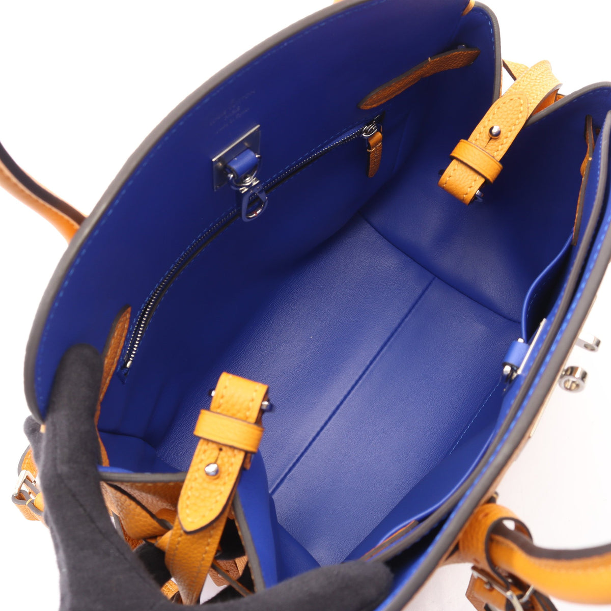 ミラ PM サフラン ハンドバッグ レザー オレンジ ルイヴィトン バッグ LOUIS VUITTON