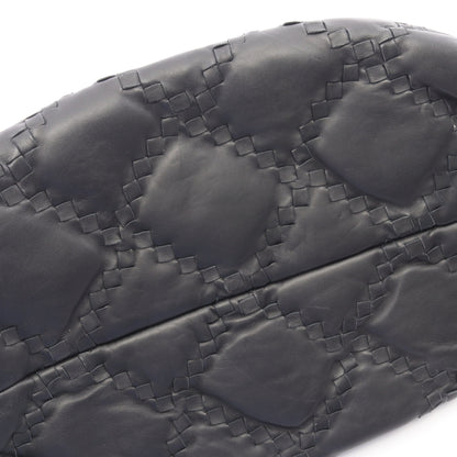 イントレチャート 2WAY ボストンバッグ レザー ブラック ボッテガヴェネタ バッグ BOTTEGA VENETA